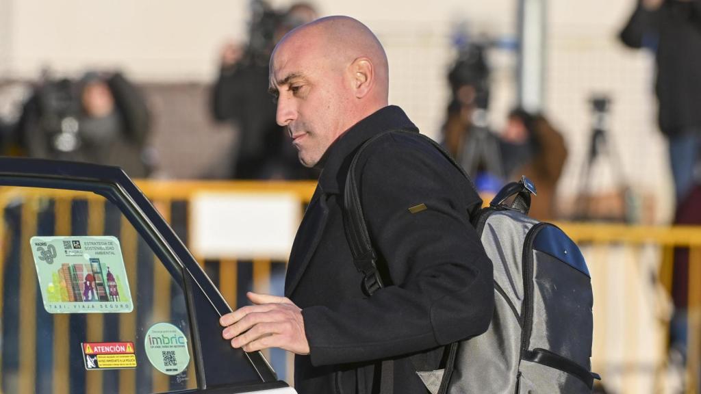 Luis Rubiales, a su llegada a la Audiencia Nacional.