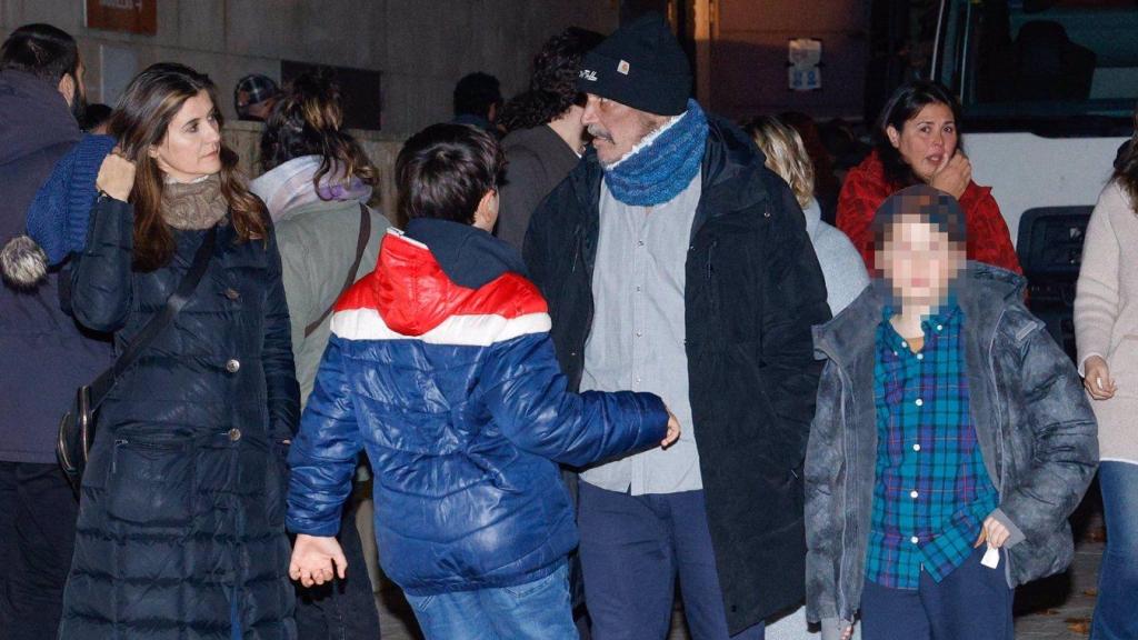 Sergio Peris-Mencheta y su familia.