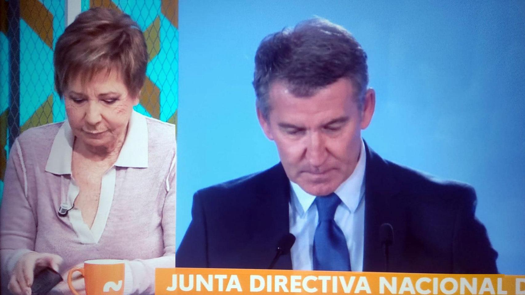 Celia Villalobos, 'cazada' jugando al Candy Crush en directo en 'Mañaneros' de La 1: así ha sido su reacción