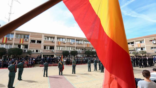 El cuartel de la Guardia Civil en Toledo durante un acto oficial.