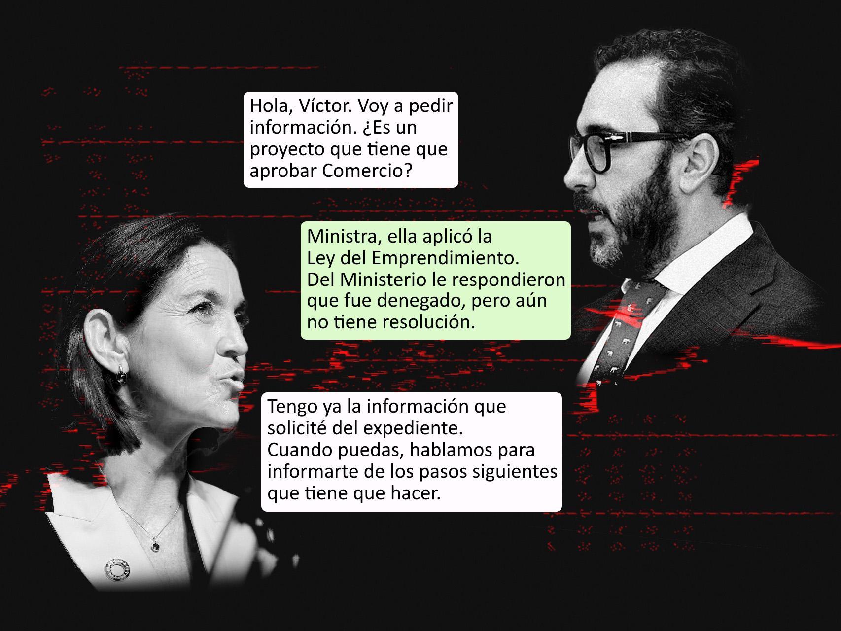 Reyes Maroto impulsó en su ministerio, a instancias de Aldama, el proyecto empresarial que permitió a una colombiana obtener la residencia en España