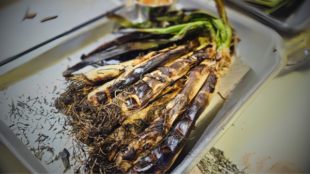 Calçots de Juancho's BBQ.