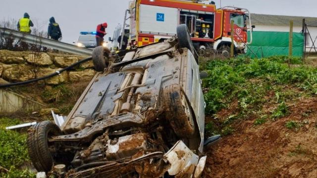 El coche del accidente.