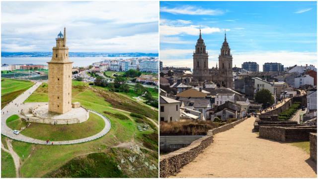 Torre de Hércules (A Coruña) vs. Muralla de Lugo (Lugo), en el programa 'Morra o Conto' de la TVG