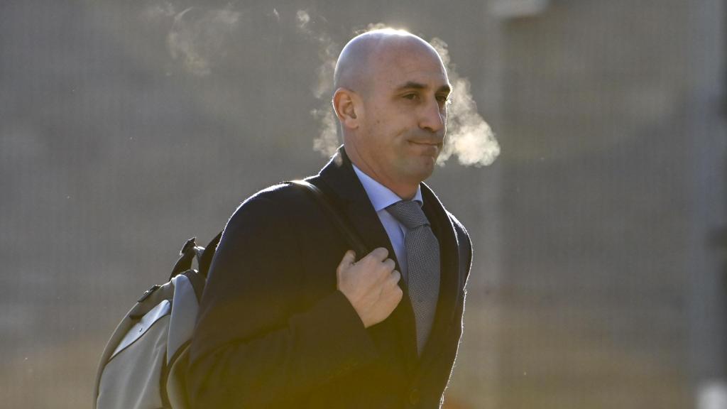 Luis Rubiales, a su llegada, este martes, a la Audiencia Nacional.