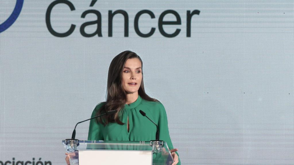 Letizia durante el acto constitucional del Día Mundial contra el Cáncer.