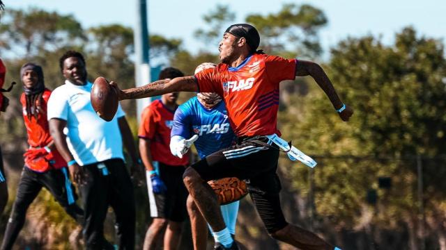 Uno de los eventos de Flag Football organizados por la NFL