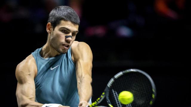 Carlos Alcaraz, durante el ATP de Rotterdam.