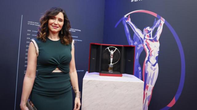 La presidenta de la Comunidad de Madrid en los premios Laureus.