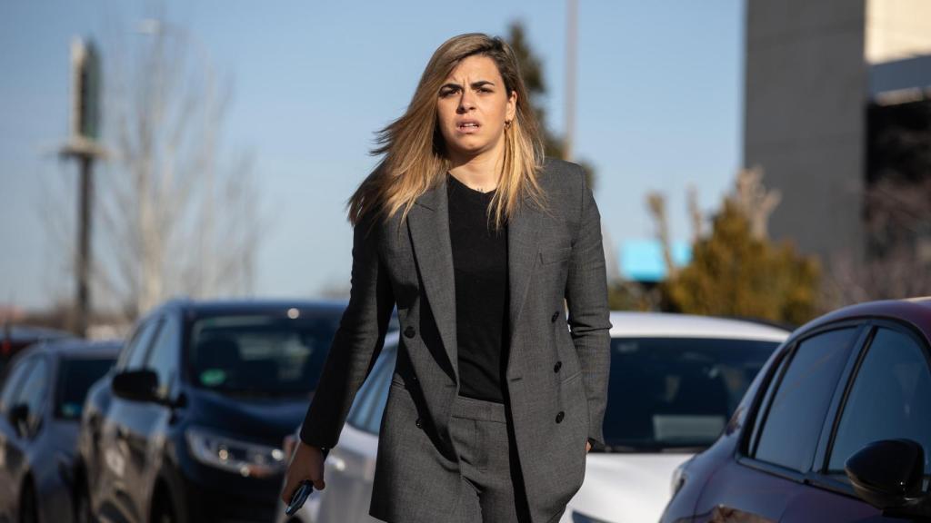 Misa Rodríguez, a su llegada a la Audiencia Nacional.