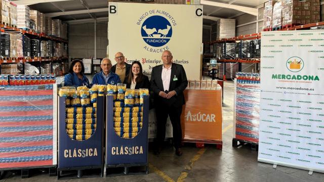 Una donación de Mercadona al Banco de Alimentos de Albacete.