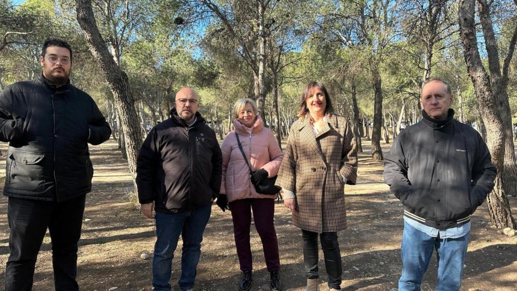 Lola Ranera, portavoz del PSOE en Zaragoza, en los Pinares de Venecia.