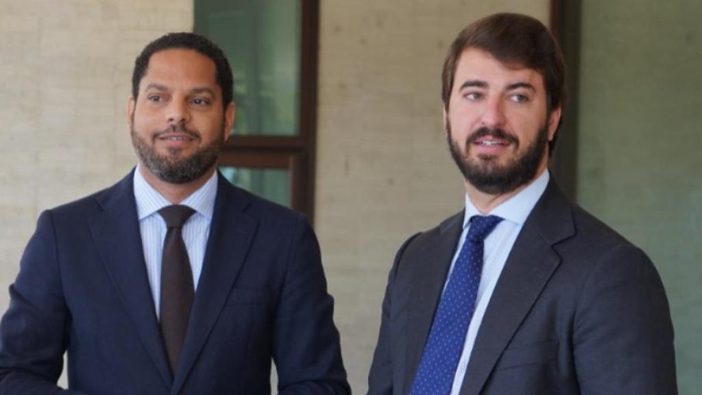 Ignacio Garriga y JUan García-Gallardo durante una visita a Valladolid