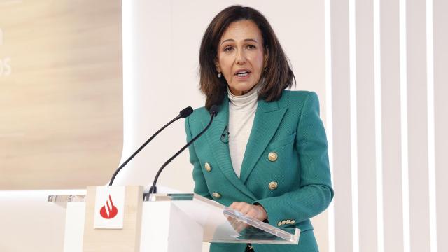 La presidenta de Santander, Ana Botín, presenta los resultados 2024 de la entidad este miércoles.