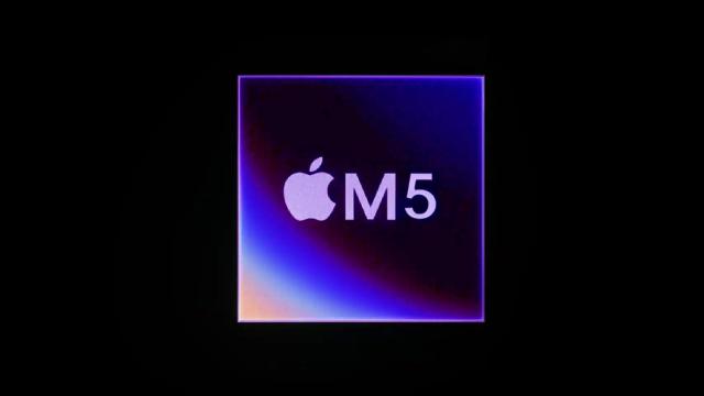 Fotomontaje con el logo de un hipotético chip M5.