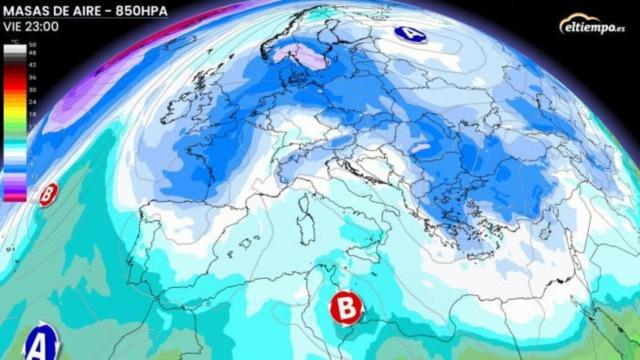 A partir del viernes podría llegar aire más frío desde el interior del continente.