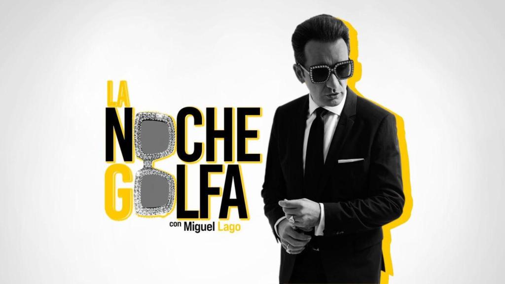 Cartel promocional de 'La noche golfa', el nuevo programa de Miguel Lago en Telemadrid.