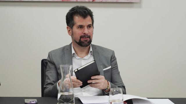 El portavoz del PSOE en las Cortes, Luis Tudanca, durante la Junta de Portavoces de este jueves