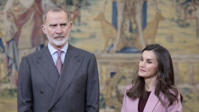 Felipe VI y la reina Letizia. en el Instituto Cervantes el pasado 5 de febrero de 2024.