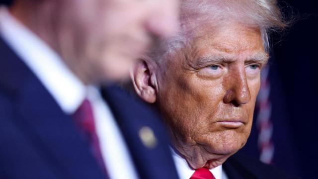 Donald Trump en el Desayuno Nacional de Oración en el Hotel Hilton en Washington.