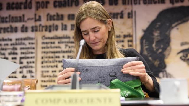 La vicepresidenta tercera y ministra para la Transición Ecológica y el Reto Demográfico, Sara Aagesen Muñoz, durante su comparecencia ante la Comisión de Transición Ecológica, en el Senado, a 6 de febrero de 2025, en Madrid