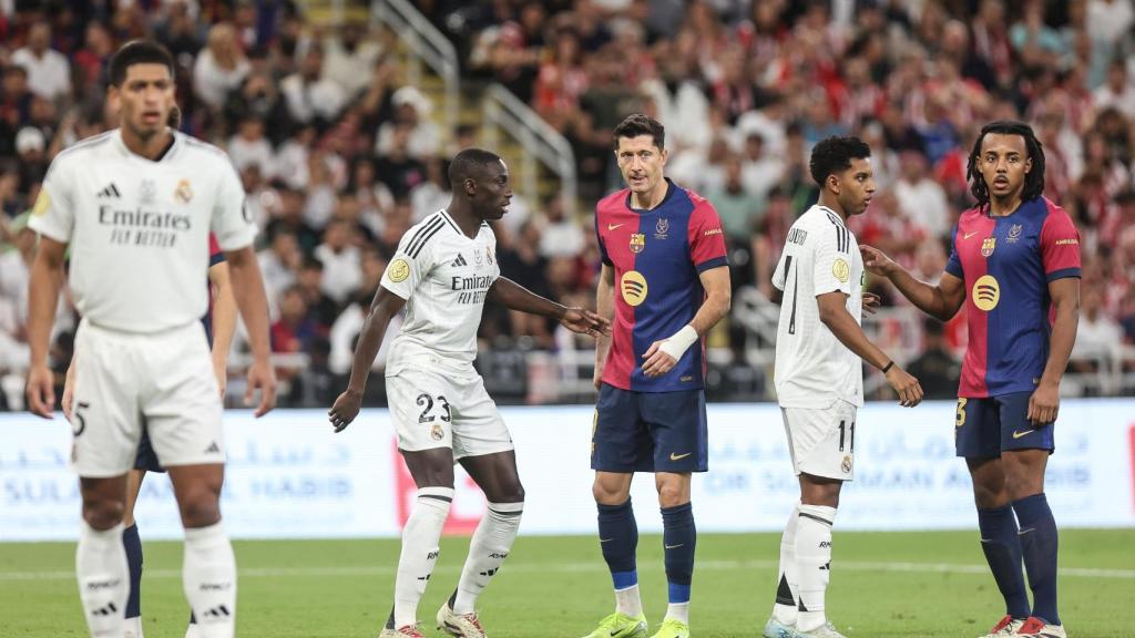 El clásico entre el Real Madrid y el Barça en la Supercopa española.