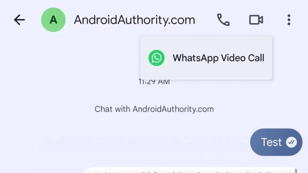 Direct access to WhatsApp in messages