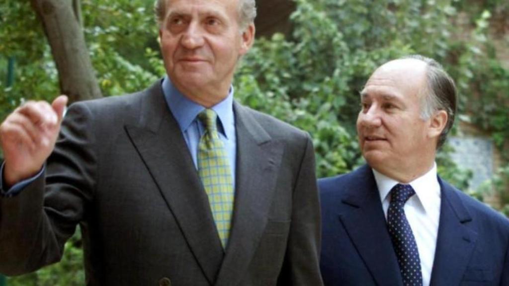 El rey Juan Carlos y el Aga Khan.