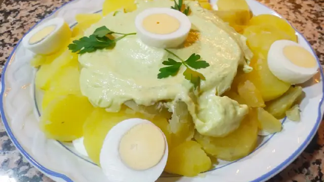 Bacalao a la zaragozana.