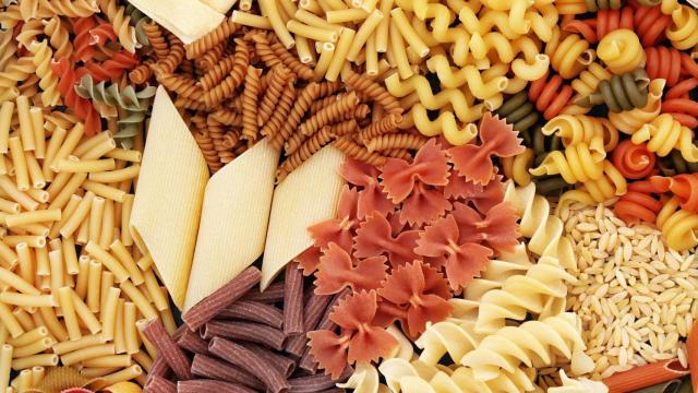 Distintos tipos de pastas secas