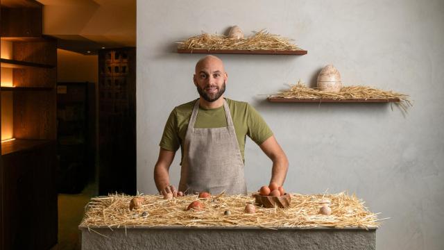 Rubén Arnanz, en su restaurante Arnanz.