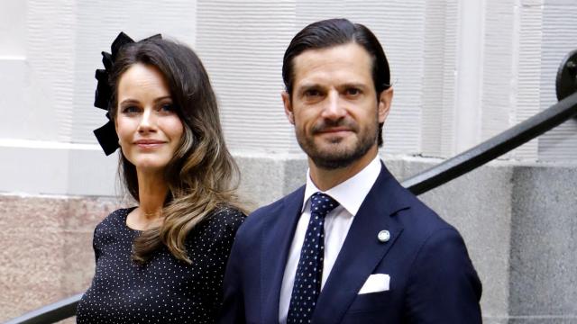 Los príncipes Carlos Felipe y Sofía de Suecia en un acto en Estocolmo, en septiembre de 2024.