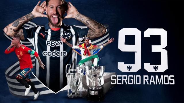 Sergio Ramos y nuevo dorsal en Rayados de Monterey