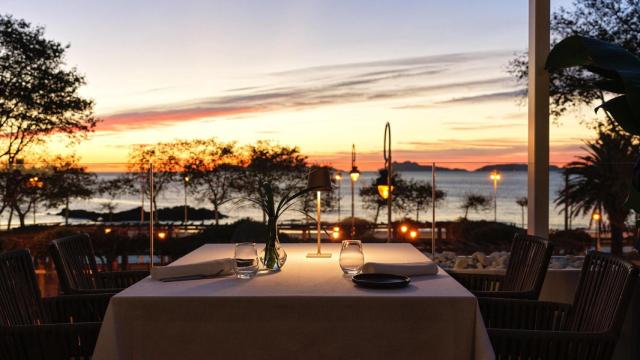 Cena desde el Restaurante Beira, en Samil, Vigo.