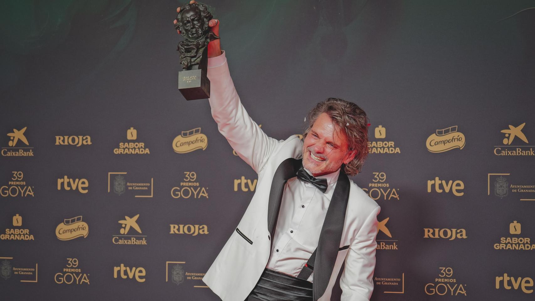 Salva Reina, ganador del premio Goya 2025 a mejor actor de reparto por 'El 47'.