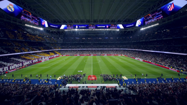 El estadio Santiago Bernabéu.