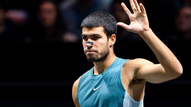 Carlos Alcaraz, en el torneo de Róterdam