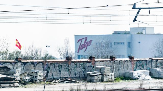 Fachada de la sede de Talgo, a 9 de febrero de 2025, en Madrid (España).