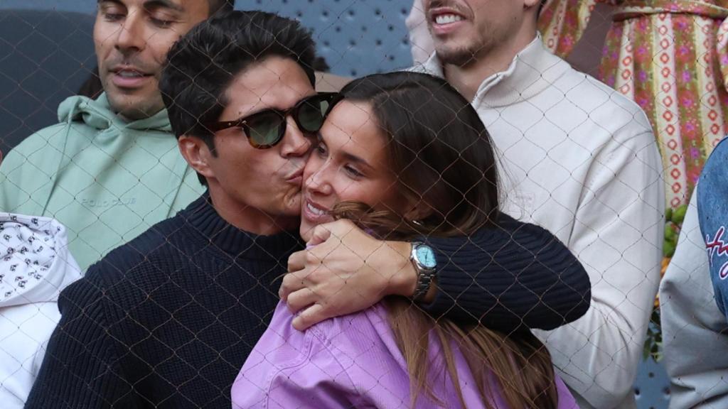 María Pombo y Pablo Castellano en el tenis.