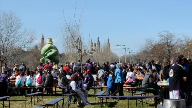 La Cincomarzada de 2022 en el parque Tío Jorge de Zaragoza.