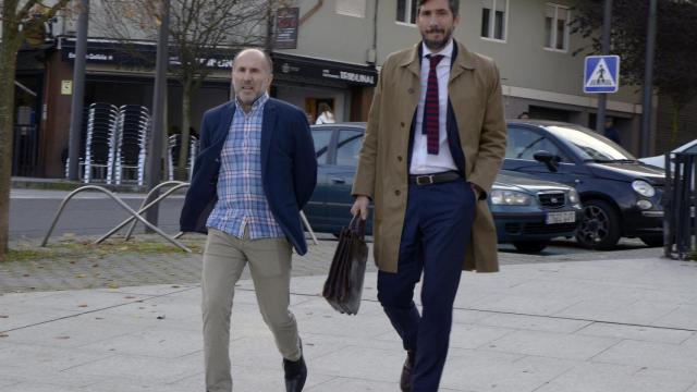 El alcalde de Ourense, Gonzalo Pérez Jácome, a su llegada al juzgado de instrucción número dos de Ourense.