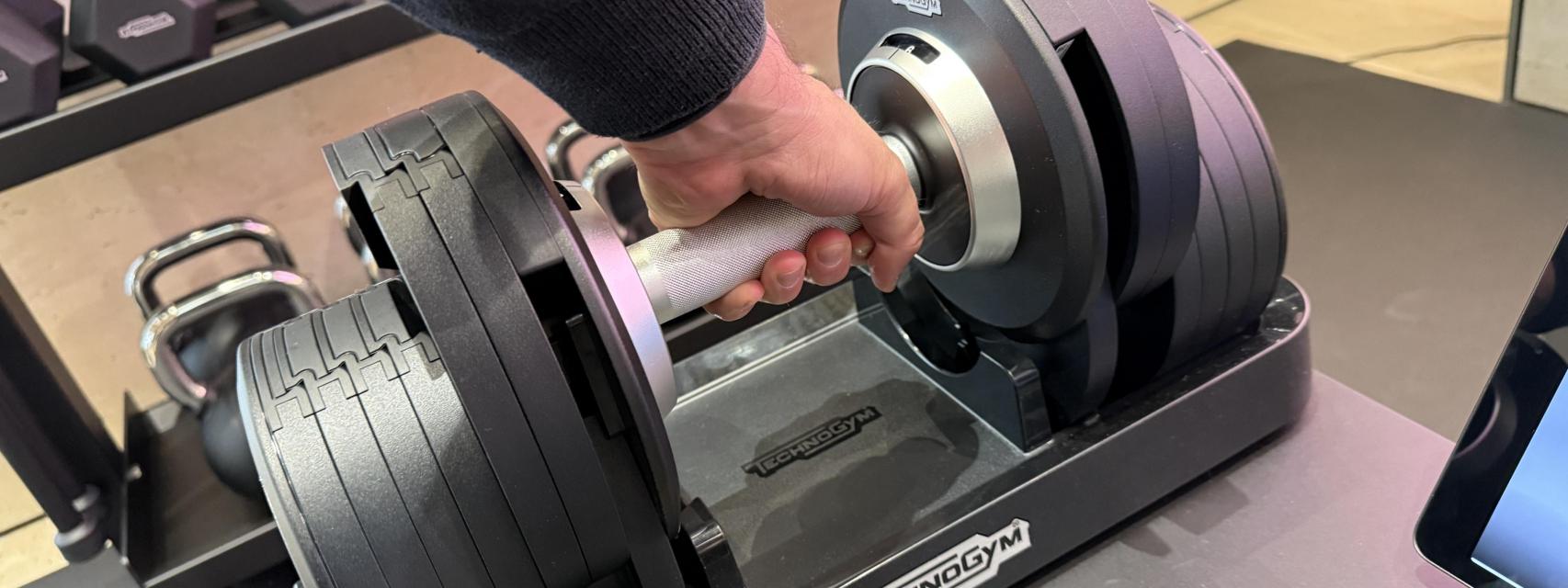 Funcionamiento de los discos de las Technogym Connected Dumbbells+