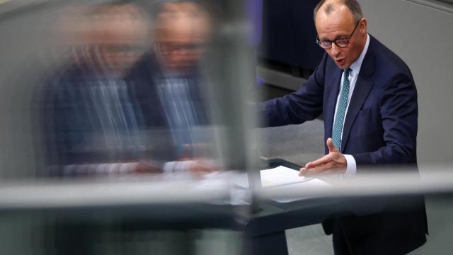 El candidato conservador a la cancillería alemana y líder de la Unión Demócrata Cristiana (CDU), Friedrich Merz,.