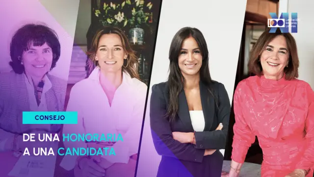 De izquierda a derecha, Regina Revilla, Luisa Allí y Begoña Villacís y Charo Izquierdo son las Top 100 Honorarias