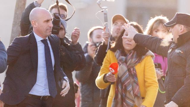 Luis Rubiales, a su llegada a la Audiencia Nacional este miércoles.