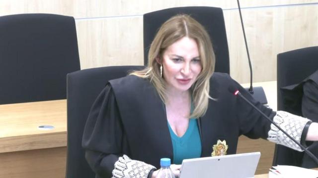 Marta Durántez, teniente fiscal de la Audiencia Nacional, durante su informe final en el juicio contra Rubiales.