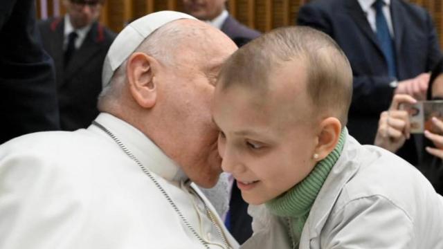 Maria Caamaño recibida por el Papa