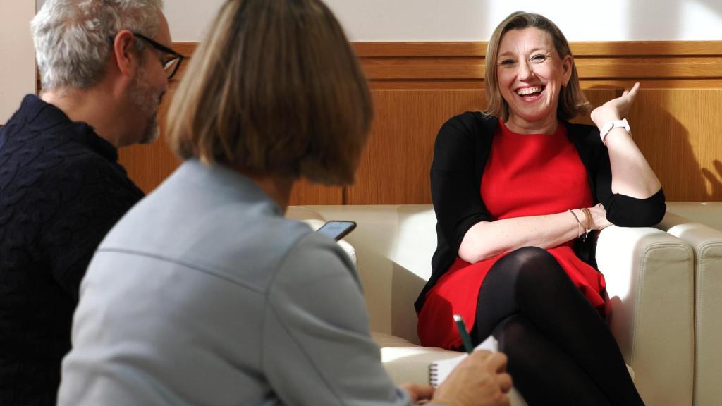 Isabel Blanco, sonriente, duranta la entrevista concedida a El ESPAÑOL Noticias de Castilla y León