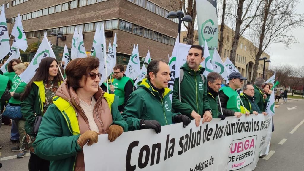 Concentración de CSIF frente a la Delegación del Gobierno en Castilla y León