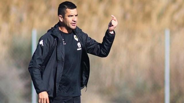 Rubén Torrecilla, durante un entrenamiento en Fontcalent.